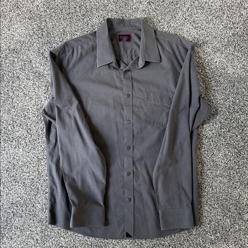 UNTUCKit Charcoal Dress Shirt